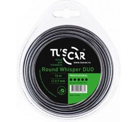 Леска для триммера Round Whisper DUO, Professional, 2.7 мм, 12 м TUSCAR 10172527-12-1 