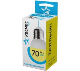 Светодиодная лампа КОСМОС LED BASIC GL45 8.5Вт 220В E27 3000К LkecLED8.5wGL45E2730 478698 