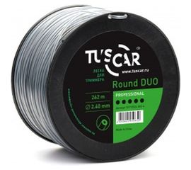 Леска для триммера Round DUO, Professional, 2.4 мм, 262 м TUSCAR 10112524-262-4 
