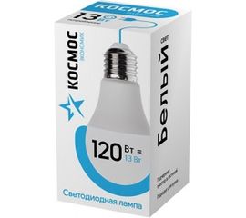 Светодиодная лампа LED A60 13Вт 220В E27 4500К КОСМОС Экономик LkecLED13wA60E2745 452436 