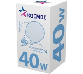 Матовая лампа накаливания КОСМОС ШР мт 40W E14 LKsmSSpFr40E14v2 