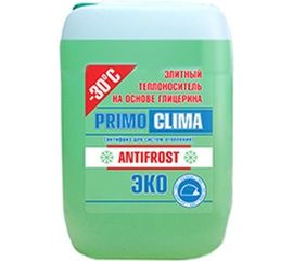 Теплоноситель Глицерин -30C ECO 20 кг, канистра, цвет зеленый Primoclima Antifrost PA-30C ECO 20 