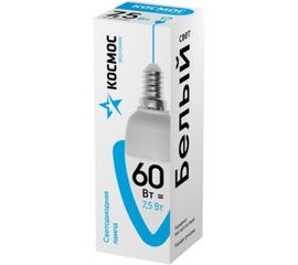 Светодиодная лампа LED CN 7.5Вт 220В E14 4500К КОСМОС Экономик LkecLED7.5wCNE1445 417250 