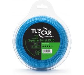 Леска для триммера Square Twist DUO, Premium, 3.0 мм, 37 м TUSCAR 10142430-37-1 