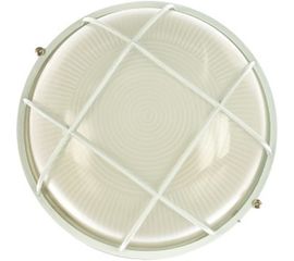 Влагозащищенный светильник Navigator 94 807 NBL-R2-100-E27/WH НПБ 1102 белый круг с решеткой 100Вт IP54 4607136948075 51027 