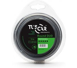 Леска для триммера Round DUO, Professional, 2.4 мм, 12 м TUSCAR 10112524-12-1 