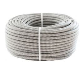 Труба ПВХ Экопласт гофрированная легкая, с зондом диаметр 25 мм, 25м 10125-25B 