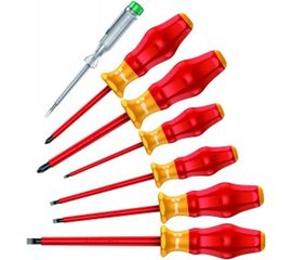 Набор диэлектрических отверток 1160i/1165i/7 SATZ 6TLG / 6 PCS WERA WE-031576 