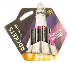 Батарейка пальчиковая Premium LR6 4шт КОСМОС KOSLR6ROCKETS4BL 