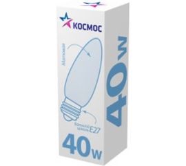 Матовая лампа накаливания КОСМОС СВ МТ 40Вт E27 LKsmSCnFr40E27v2 