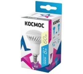 Лампа Космос LED рефлектор R50 8Вт Е14 230v 3000K Lksm_LED8wR50E1430 