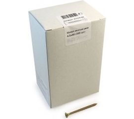 Шуруп, жёлтый цинк Крепежная техника 4,5х60 300шт 431370 БК 