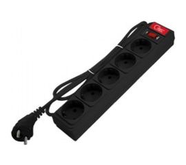 Сетевой фильтр СОЮЗ ПВС 3*0,75, черный, 1,8м 1342 