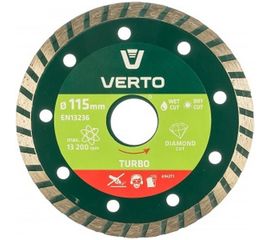 Диск алмазный Turbo (115x22.2 мм) VERTO 61H2T1 