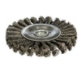 Щетка дисковая двухрядная со жгутовой стальной проволокой Эксперт 434 (200х25.4 мм) Профоснастка 20604004 