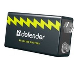 Алкалиновая батарейка Defender 6LR61-1B Крона, в блистере 1шт, 9 В 56042 