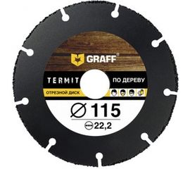 Диск отрезной по дереву Termit 115 мм для УШМ GRAFF termit115 