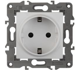 Розетка ЭРА Elegance 2P+E Schuko 16A-250В, IP20, белый 14-2101-01 Б0034264 