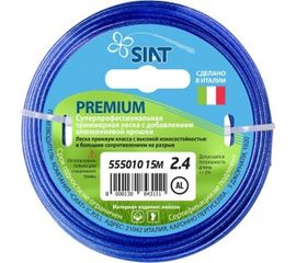 Леска для триммера Круг диаметр 2.4 мм длина 15 м Premium Алюминиум SIAT 555010 