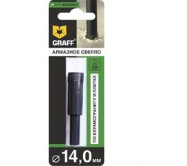 Сверло алмазное по керамограниту и плитке 14 мм Standart в блистере GRAFF 781465 