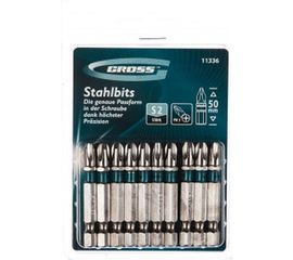 Набор бит (сталь S2; PH 3х50 мм; 10 шт.) GROSS 11336 