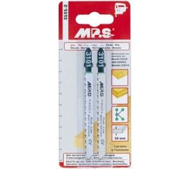 Пилки по древесине, ДСП, пластмассе T101B (100х75х2.5 мм; 2 шт.) для лобзика MPS 3101-2 