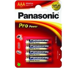 Щелочная батарейка LR03 AAA Pro Power Xtreme 1.5В бл/4 Panasonic 5410853024286 