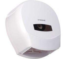 Диспенсер для туалетной бумаги ЛАЙМА PROFESSIONAL,малый, белый, ABS-пластик, 601427 