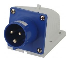 Стационарная вилка ЭРА 513 2Р+РЕ 16А 220В IP44 Б0032855 