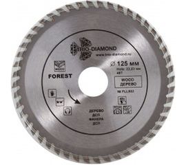Диск пильный по дереву (125x22.23 мм; 48Т) TRIO-DIAMOND FLL802 