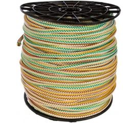 Вязаный полипропиленовый шнур, цветной, катушка 12мм х 200м Эбис 00094 
