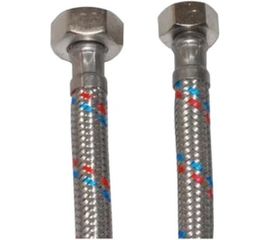 Подводка для воды MATEU FIL- NOX 3/8" x 1/2", 0.4 м, гайка-гайка, нержавеющая сталь, 20 БАР 13468 