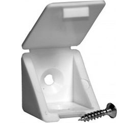 Мебельный уголок с шурупом Невский Крепеж белый 4 шт. 801743 