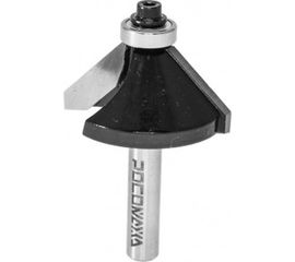 Фреза кромочная конусная с нижним подшипником серия 1022 (40x18 мм; 45 градусов; хвостовик 8 мм) Росомаха 802204 