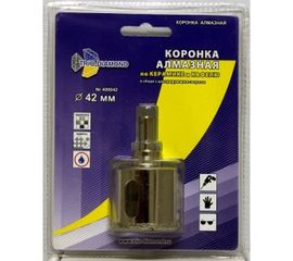 Коронка алмазная по керамике и кафелю с центрирующим сверлом (42 мм) TRIO-DIAMOND 400042 