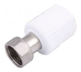 Комбинированная муфта VALFEX PP-R белая, 20х1/2 дюйма, с накидной гайкой 10139020 127-0258 