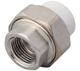 Комбинированная муфта VALFEX PP-R белая, разъем 20х1/2 дюйма ВР 10155015 127-0208 