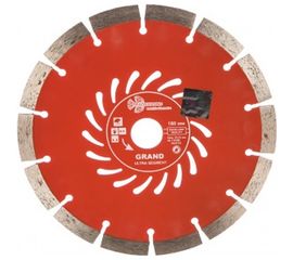 Диск алмазный отрезной Сегментный Grand hot press (180х22.23 мм) TRIO-DIAMOND GUS724 