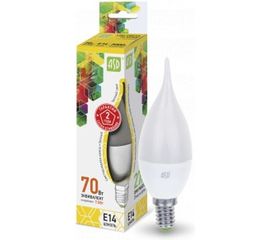 ASD Лампа сд LED-СВЕЧА НА ВЕТРУ-std 7.5Вт 230В Е14 3000К 675Лм 4690612004556 