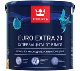 Краска TIKKURILA EURO EXTRA 20 моющаяся для влажных помещений, база A 2,7л 700001106 