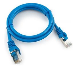 Патч-корд Cablexpert FTP кат.6, 1м, литой, многожильный синий PP6-1M/B 