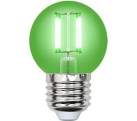 Лампа Uniel LED-G45-5W/GREEN/E27 GLA02GR светодиодная, форма шар UL-00002988 