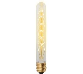 Лампа накаливания Uniel IL-V-L28A-60/GOLDEN/E27 CW01 Vintage. Форма «цилиндр», UL-00000484 