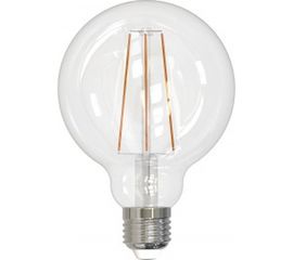 Светодиодная лампа Uniel LED-G95-10W/3000K/E27/CL PLS02WH. Форма шар, прозрачная. UL-00004862 