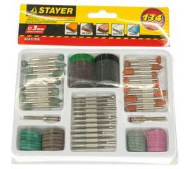 Набор мини-насадок для гравировальных машин (134 предмета) Stayer 29905-H134 
