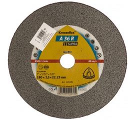 Круг отрезной по нержавеющей стали (180х22.2 мм) для УШМ KLINGSPOR 123209 