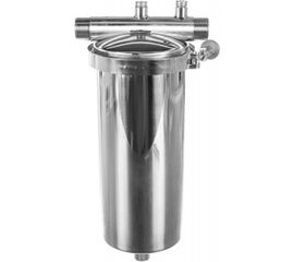 Корпус магистрального фильтра Гейзер 10BB прозрачный, с латунными вставками 50717 