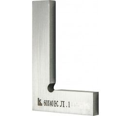 Угольник поверочный с плоским основанием 1 класс точности КАЛИБРОН УП 60х40 134807 