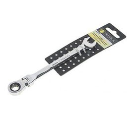 Комбинированный трещоточный шарнирный ключ 19мм на держателе ЭВРИКА ER-61019H 