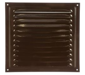 Решетка вентиляционная стальная с сеткой (200x200 мм; коричневая) ERA 2020МЭ кор 87-916 